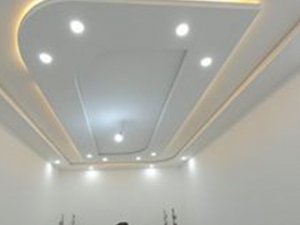 Thi công trần thạch cao kết hợp đèn LED phòng ngủ