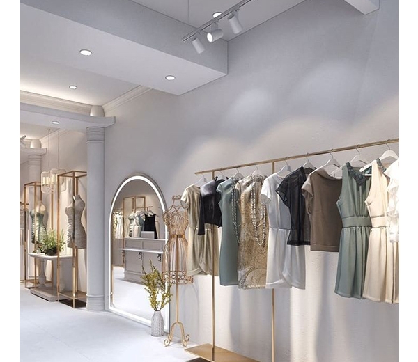 Trần thạch cao shop quần áo